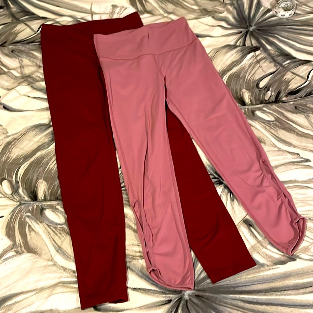 EUC Pair of leggings with cut-out designs